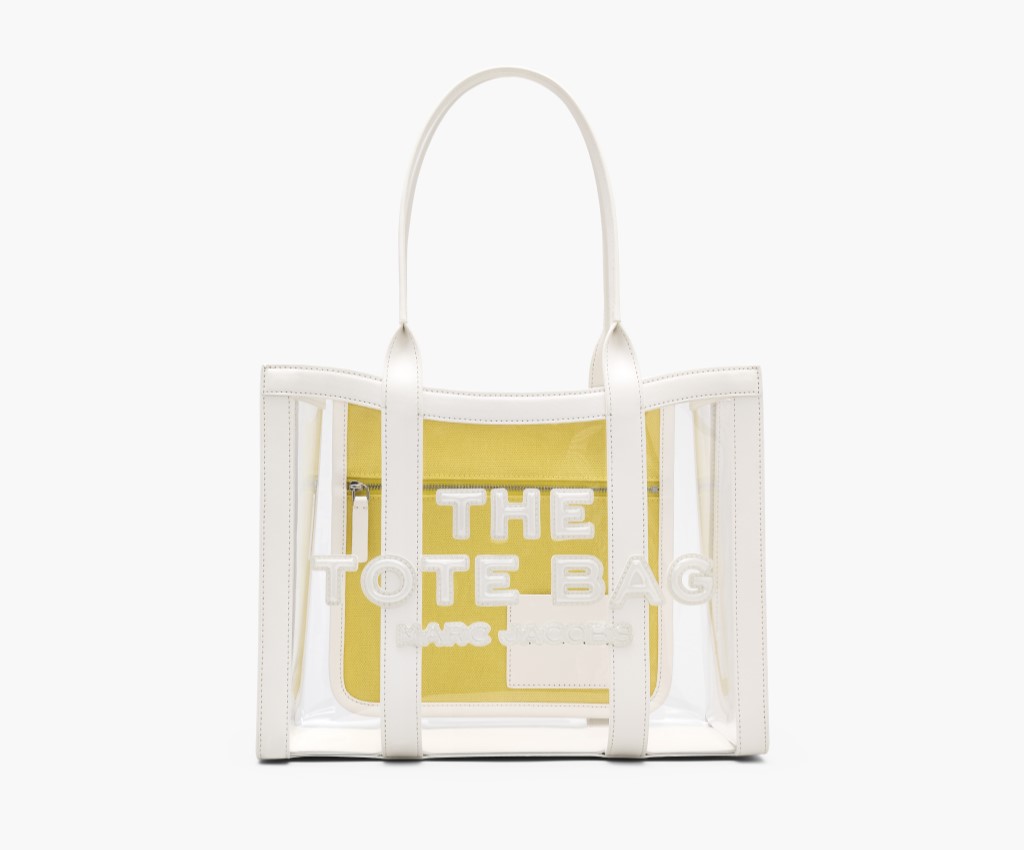 The Clear Medium Tote Bag (White)